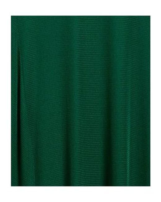 Max Mara Green Sleeveless Solid-Color Dress