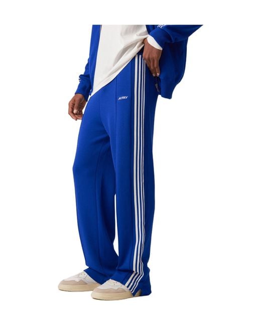 Autry Blue Stripe-Side Pants for men