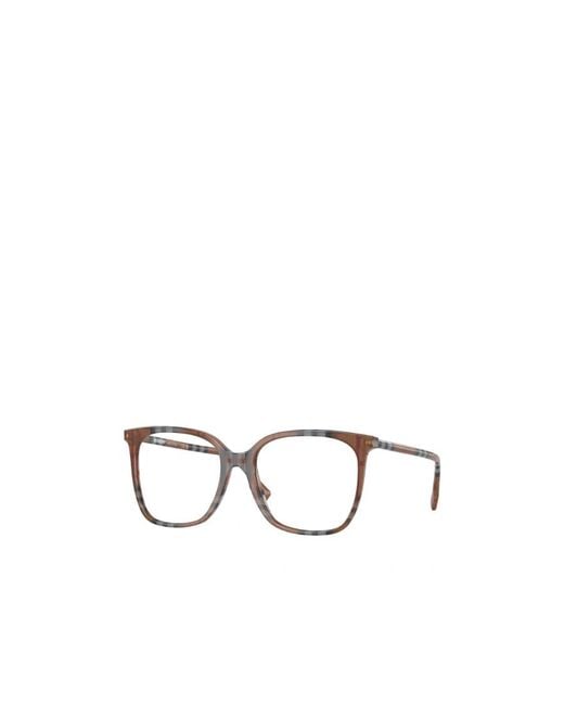 Burberry White Eyewear Square Frame Glasses