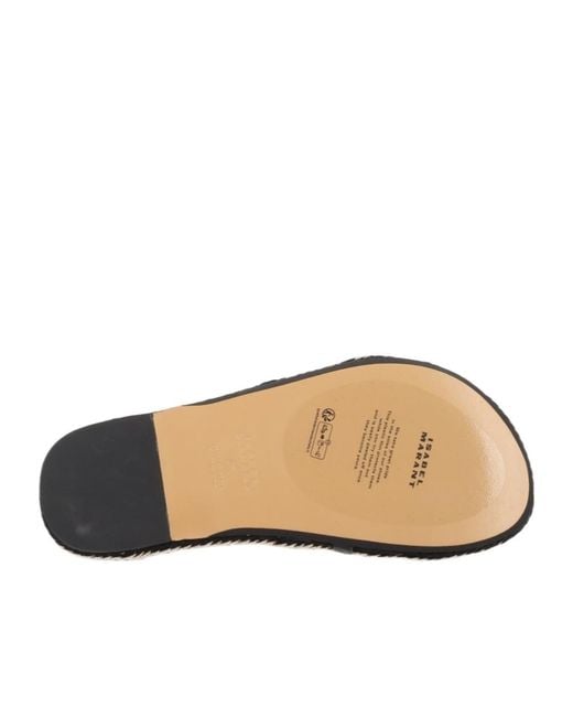 Isabel Marant Brown Kitza Rope Flat Sandals