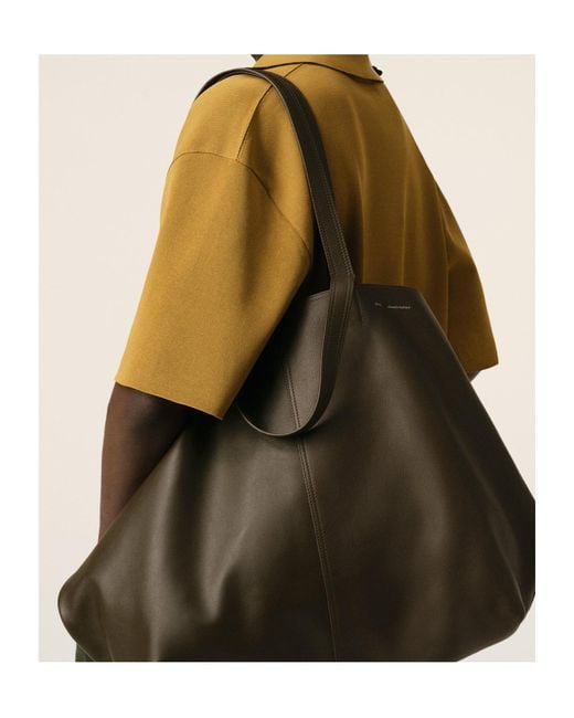 AMI Green Ami Midi Maxi Tote Bag