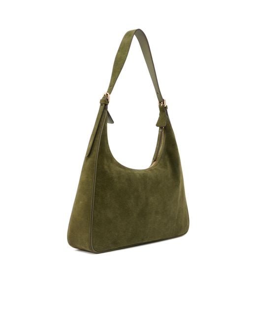 Pinko Green Logo Charm Shoulder Bag