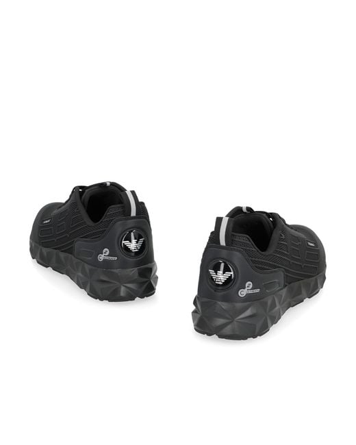 EA7 Black Ultimate Kombat Lace-Up Sneakers for men