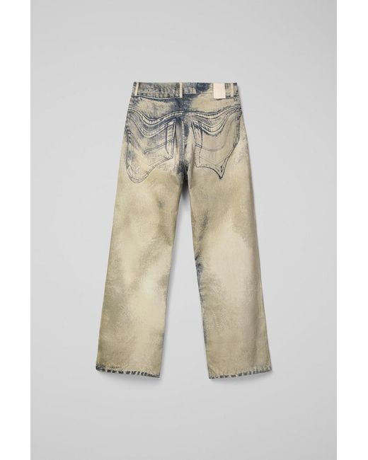 CAMPERLAB Gray Distorted Print Jeans for men
