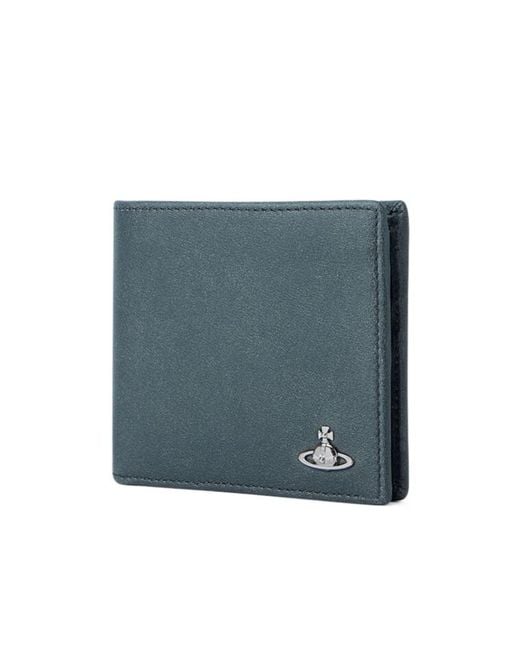 Vivienne Westwood Blue Logo Wallet for men