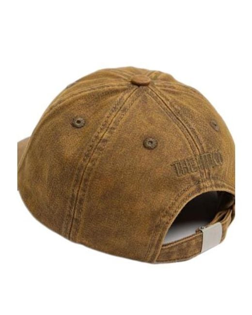 The Attico Brown Logo Baseball Cap
