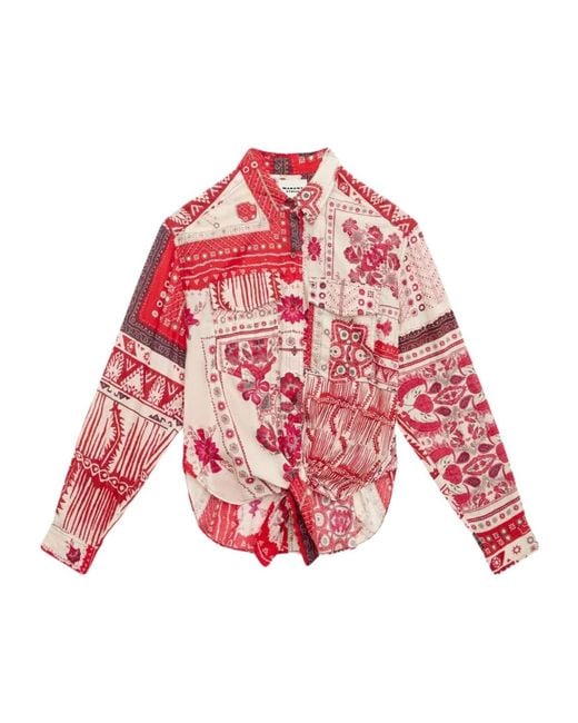 Isabel Marant Red Nathy Shirt