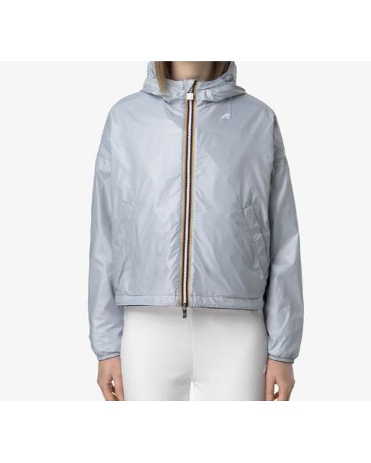 K-Way Blue Laurette Plus.2 Reversible Jacket