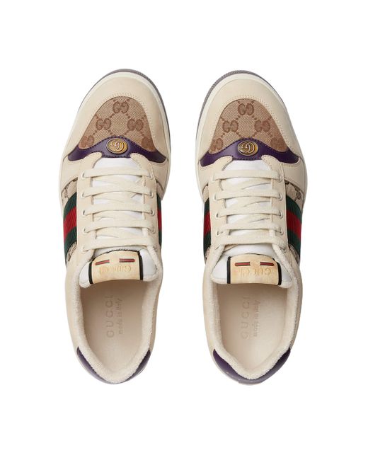 Gucci Pink Screener Sneakers for men