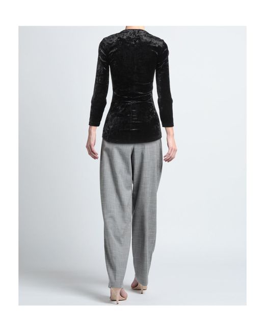 Isabel Marant Black Long Sleeve V-Neck Top