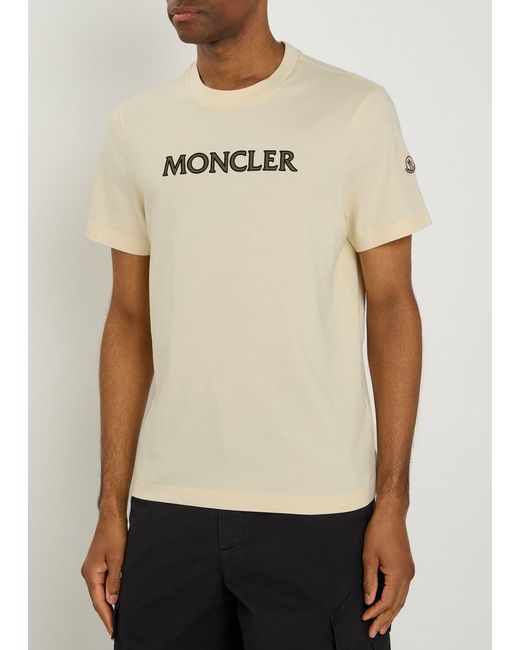 Moncler Natural Cotton T-Shirt for men