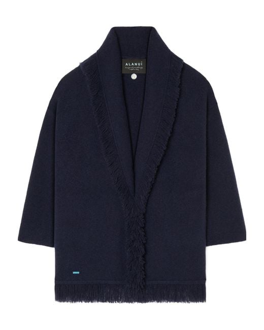 Alanui Blue Fringed Cardigan