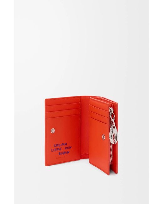 Loewe Red Claw-Shaped Small Wallet
