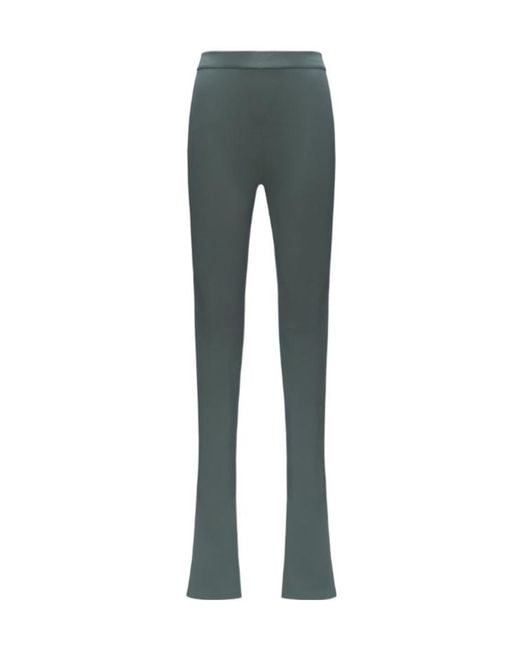 K-Way Gray Flaggy Scuba Sculpted Flared Sport Trousers