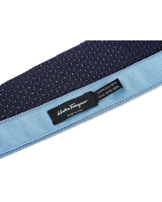 Ferragamo Blue Square Head Tie for men