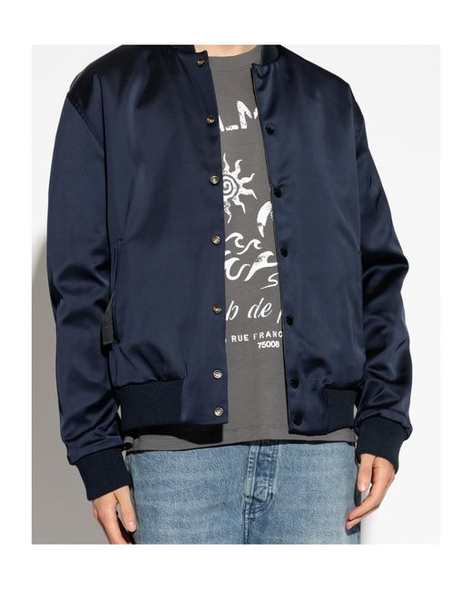 Balmain Green Reversible Logo Bomber Jacket for men