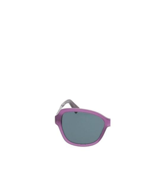 Dior Blue Eyewear Rectangle Frame Sunglasses