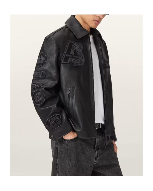 AllSaints Black Long-Sleeved Jacket for men