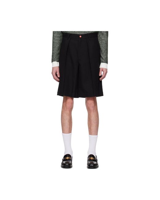 Casablanca Black Chicano Pleated Shorts for men