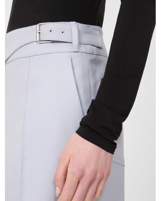 Sportmax White Belt Loop Casual Pants