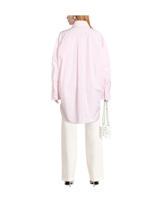 Jacquemus Pink Loose Striped Shirt