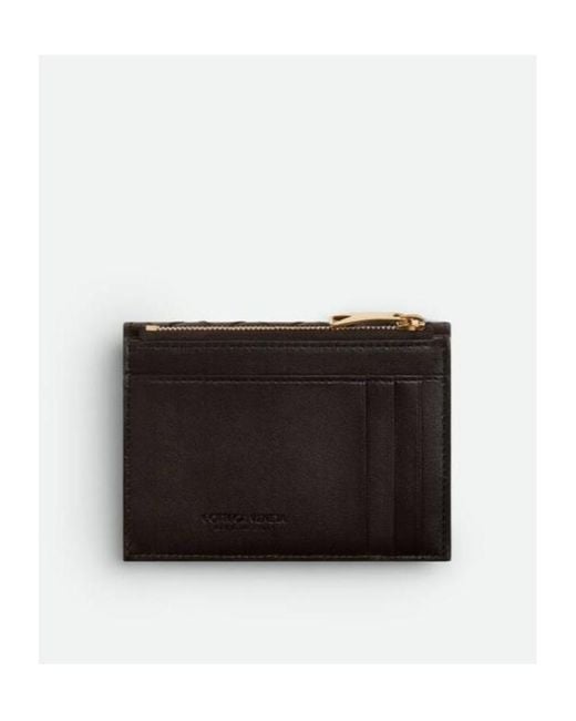 Bottega Veneta Black Andiamo Zipped Card Case