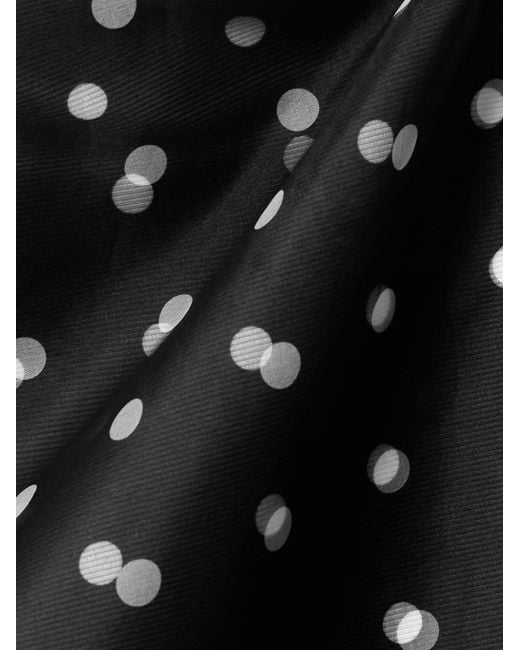 Emilia Wickstead Black Polka-Dot Recycled-Organza And Faille Skirt