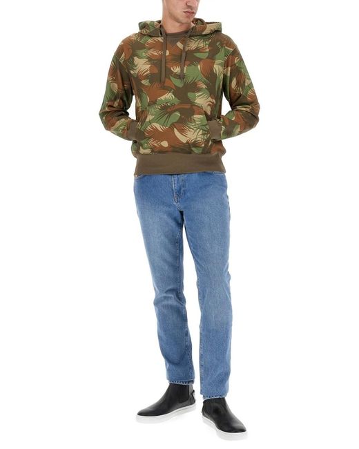 Moschino Blue Long-Sleeved Sweater for men