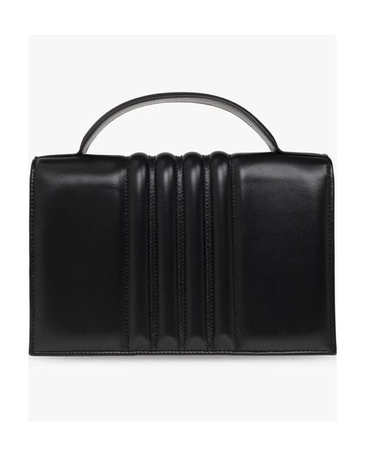 McQueen Black Skull-Stud Shoulder Bag