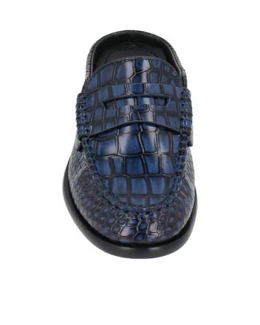 Rag & Bone Blue Crocodilepattern Mules