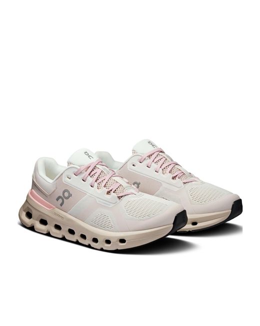 On Shoes White Cloudrunner 2 Sneakers