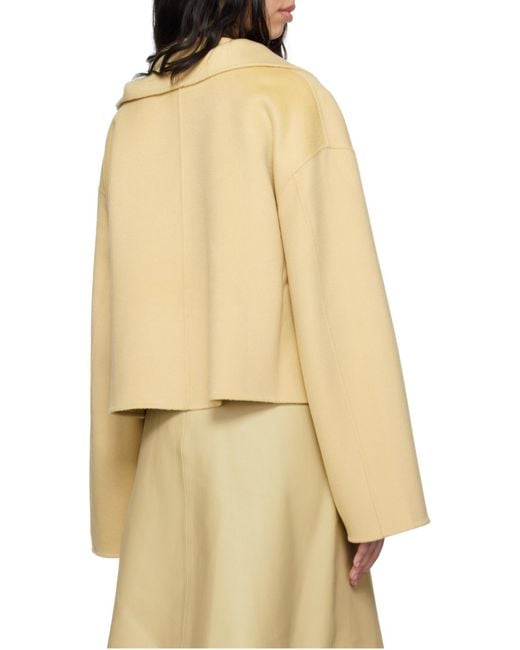 Totême Natural Totême Exposed-Seam Signature Double Jacket