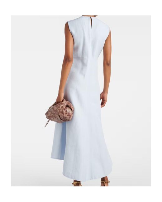 Dorothee Schumacher Blue Round Neck Sleeveless Dress