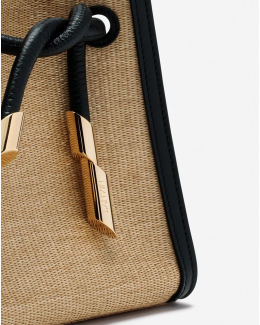 Lanvin Natural Drawstring Shoulder Bag
