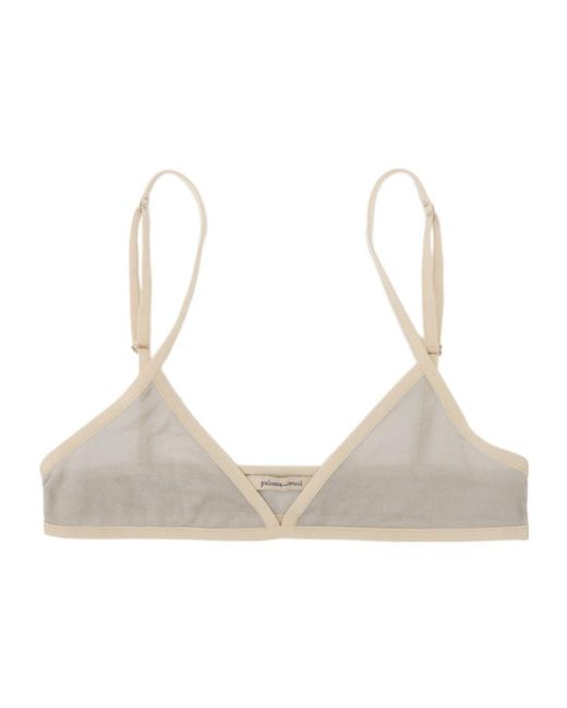 Paloma Wool Natural Esco Sheer Triangle Bralette