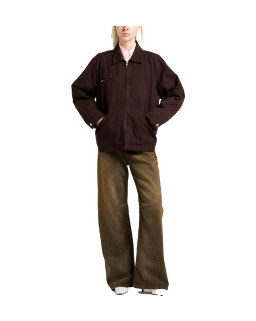 Maison Margiela Brown Collar Workwear Jacket
