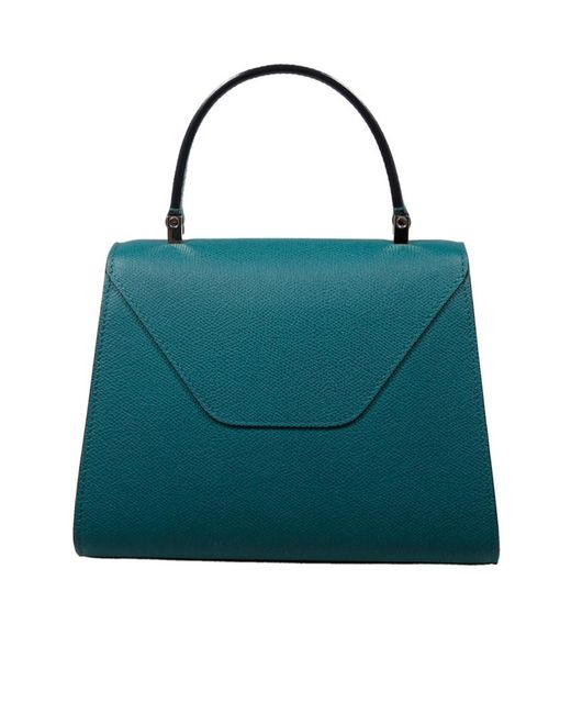 Valextra Green Iside Mini Shoulder Bag