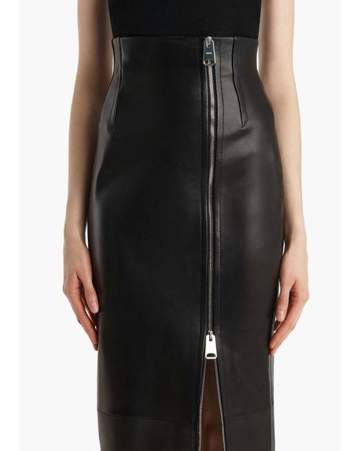 Khaite Black Gres Skirt