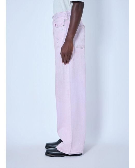 Acne Pink Belt Loop Jeans