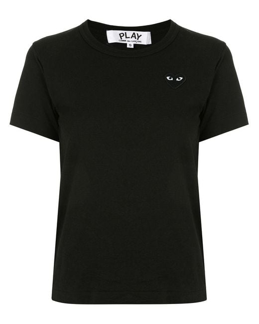 COMME DES GARÇONS PLAY Black Heart Embroidered Slim Fit T-Shirt