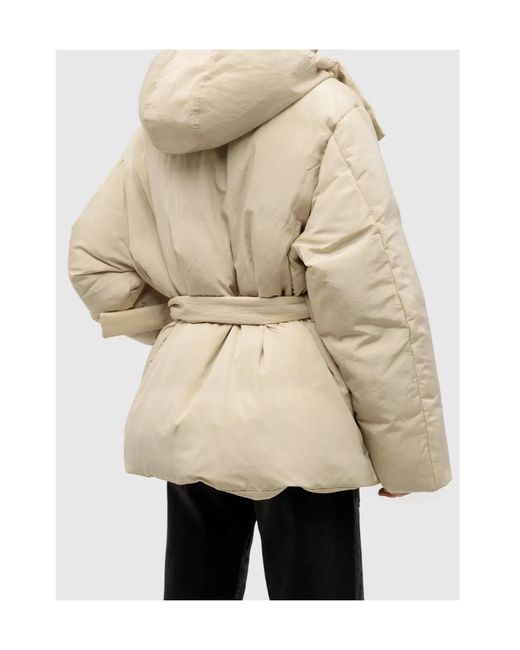 Acne Natural Belted Padded Jacket