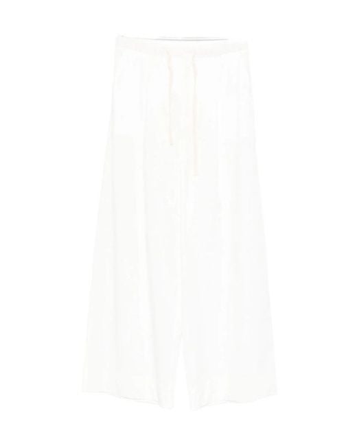 Soeur White Drawstring Casual Pants