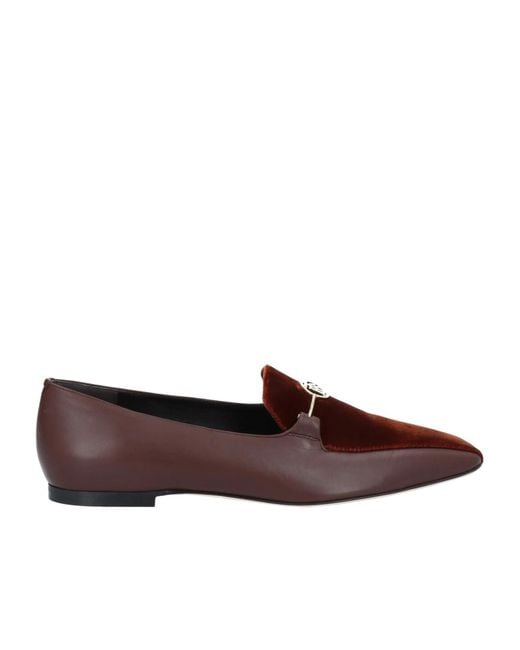 Burberry Brown Simple Leather Shoes