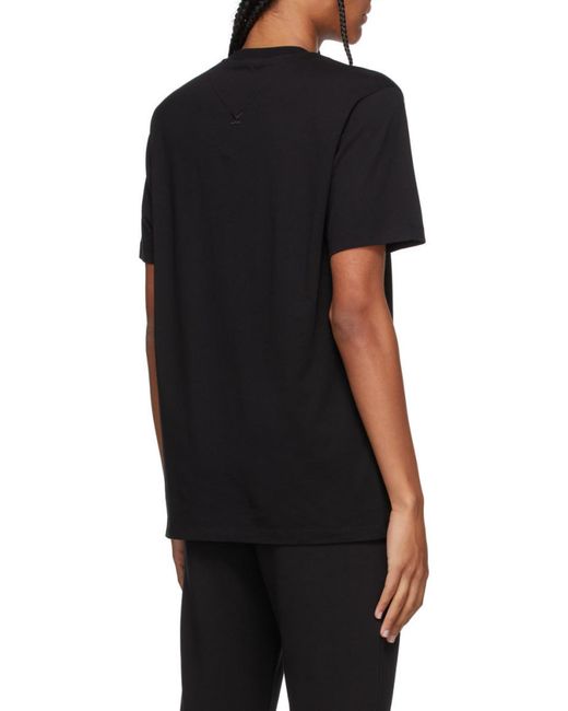 KENZO Black Logo-Print Short-Sleeve T-Shirt for men