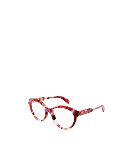 Chloé Red Butterfly-Frame Glasses