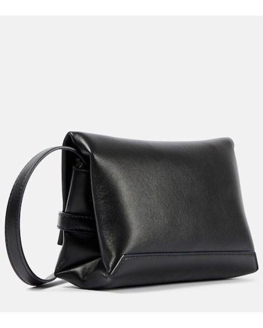 Victoria Beckham Black Mini Leather Clutch With Chain