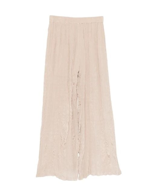 Alysi Natural Embroidered Trousers