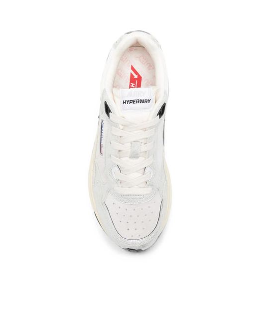 Autry White Logo Patch Sneakers