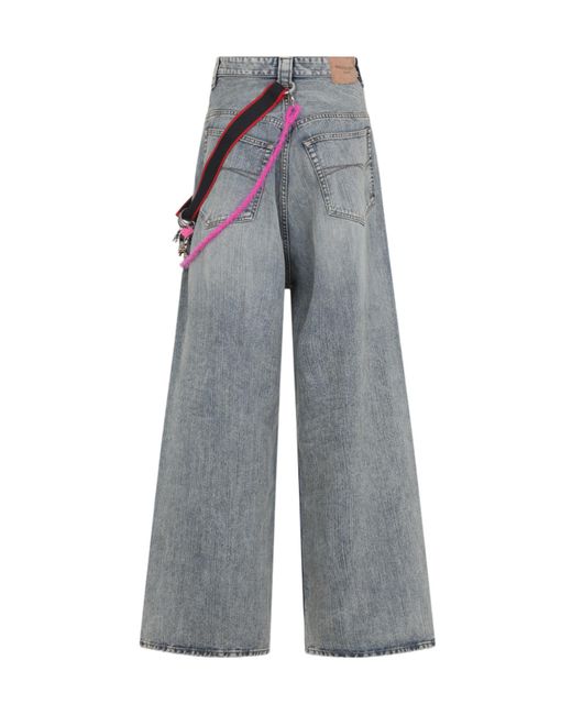 Balenciaga Gray Wide-Leg Jeans