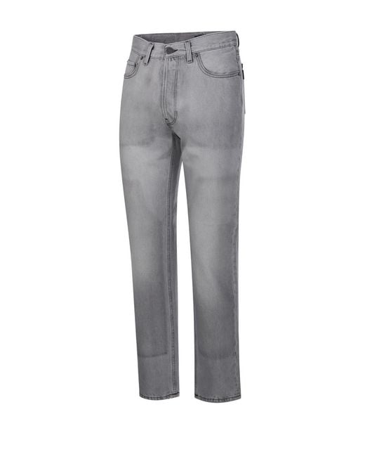 Haikure Gray Logo Jeans for men